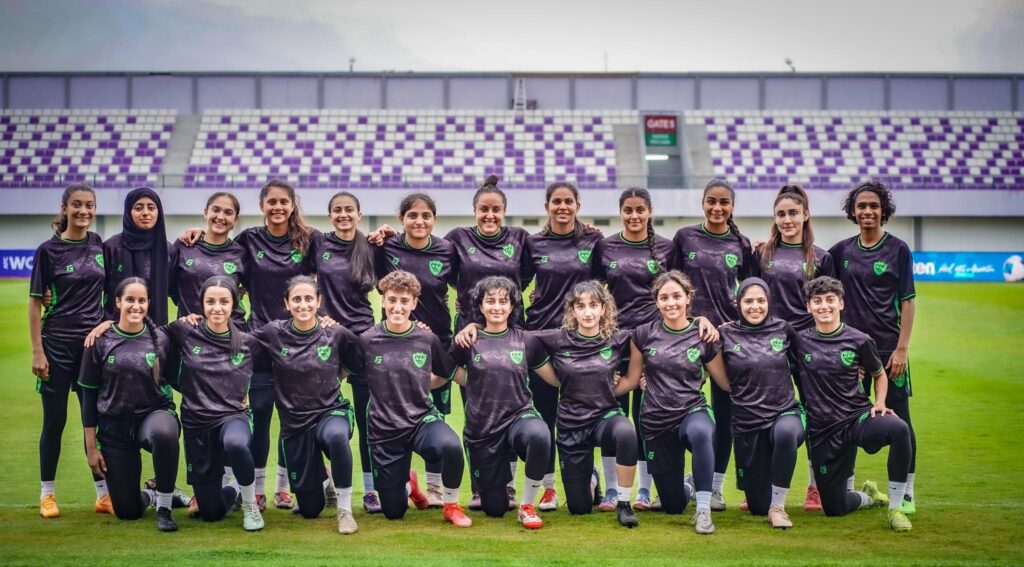 Pakistan Women Football Team during AFC Asian cup Qualifiers