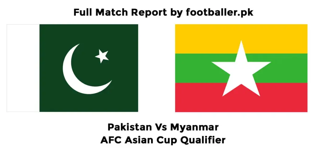 Pakistan vs Myanmar AFC Asian Cup qualifier June 2025